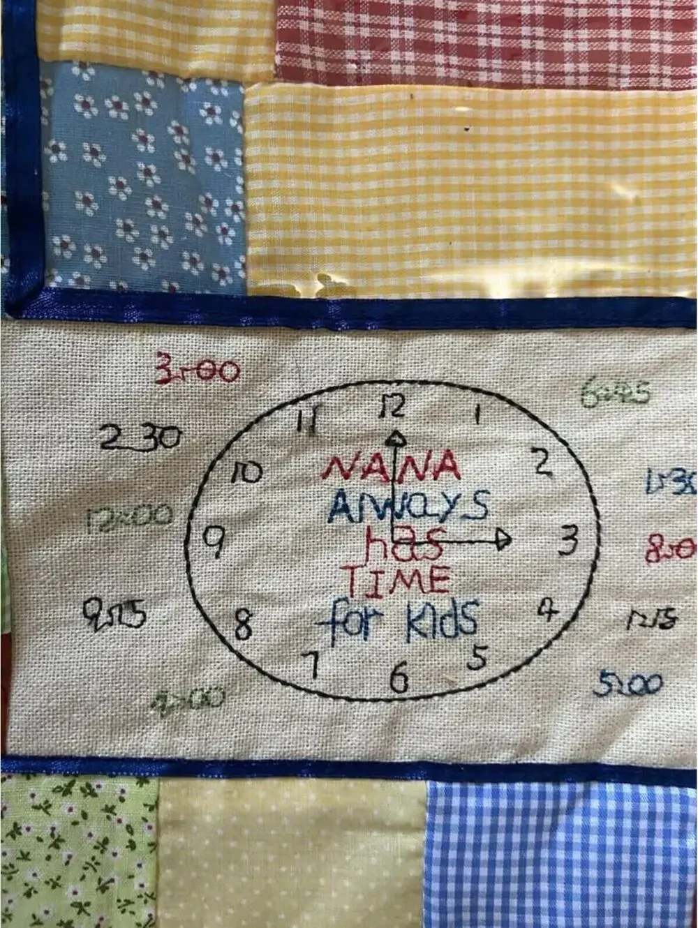Grandmas Keepsake Quilt Wall Hanging